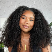 Flash Sale Kinky Curly 6x4.5 Pre-Cut Transparent Lace Closure Wig