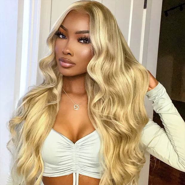 Flash Sale Body Wave 13x4 Lace Frontal Wig Pre Plucked Human Hair Suit All Skin Tone