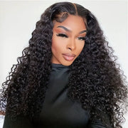 Flash Sale Deep Wave 5x5 Transparent Lace Closure Wig Affordable Human Hair 150% Density Wig