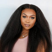 Flash Sale 6x4.5 Pre Cut Lace Closure Kinky Straight Wig Human Hair