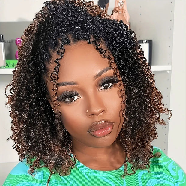 Half Wig with Drawstring Kinky Curly Ready To Go Wig