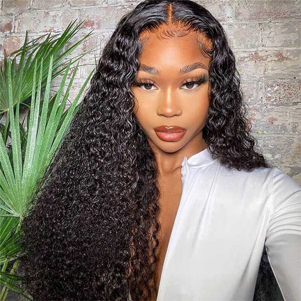 Ashimary HD 13x6 Kinky Curly Lace Front Wigs Natural Color Hair With Baby Hair