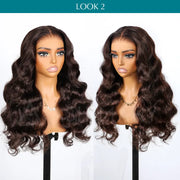 Ashimary PairUp Zippable Wig Highlight Body Wave Optional Replaceable Zip Lace Top 