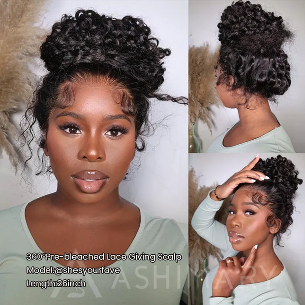 shesyourfave 360 invisi strap water wave wig 