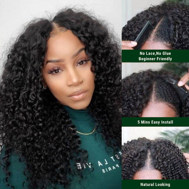 Flash Sale Ashimary V Part Glueless Wig With No Leave Out Quick & Easy