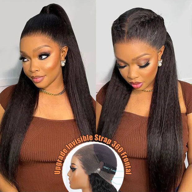 upgrade 360 lace frontal with invisi strap wig