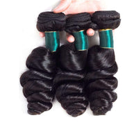 3 Bundles 9A Loose Wave Human Hair Bundles Natural Color - ashimaryhair