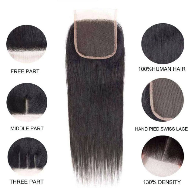 Straight Hair 1 Bundle 9A Brazilian Human Hair Natural Color - ashimaryhair